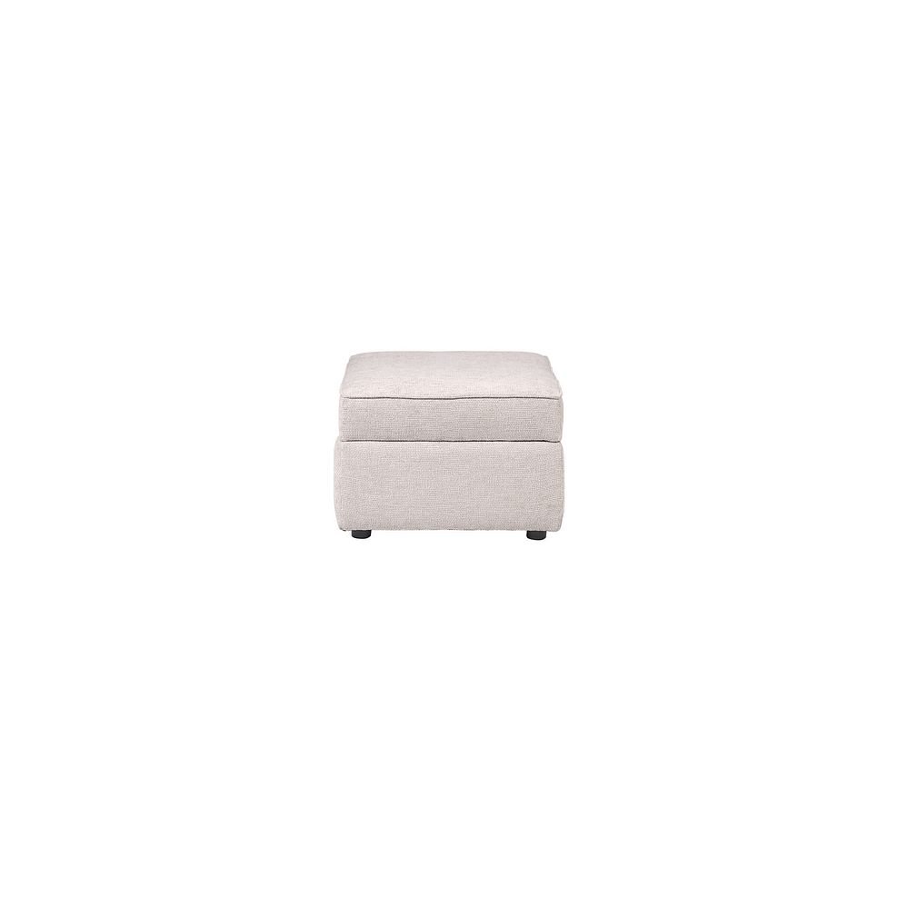 Dalby Storage Footstool in Ivory Fabric 5