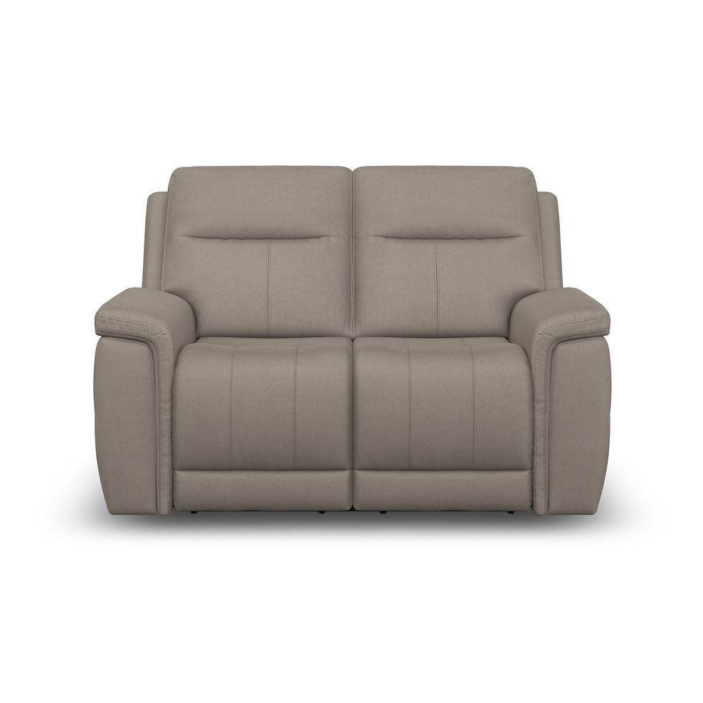 Dalton 2 Seater Electric Recliner Sofa in Bella Latte Fabric 5