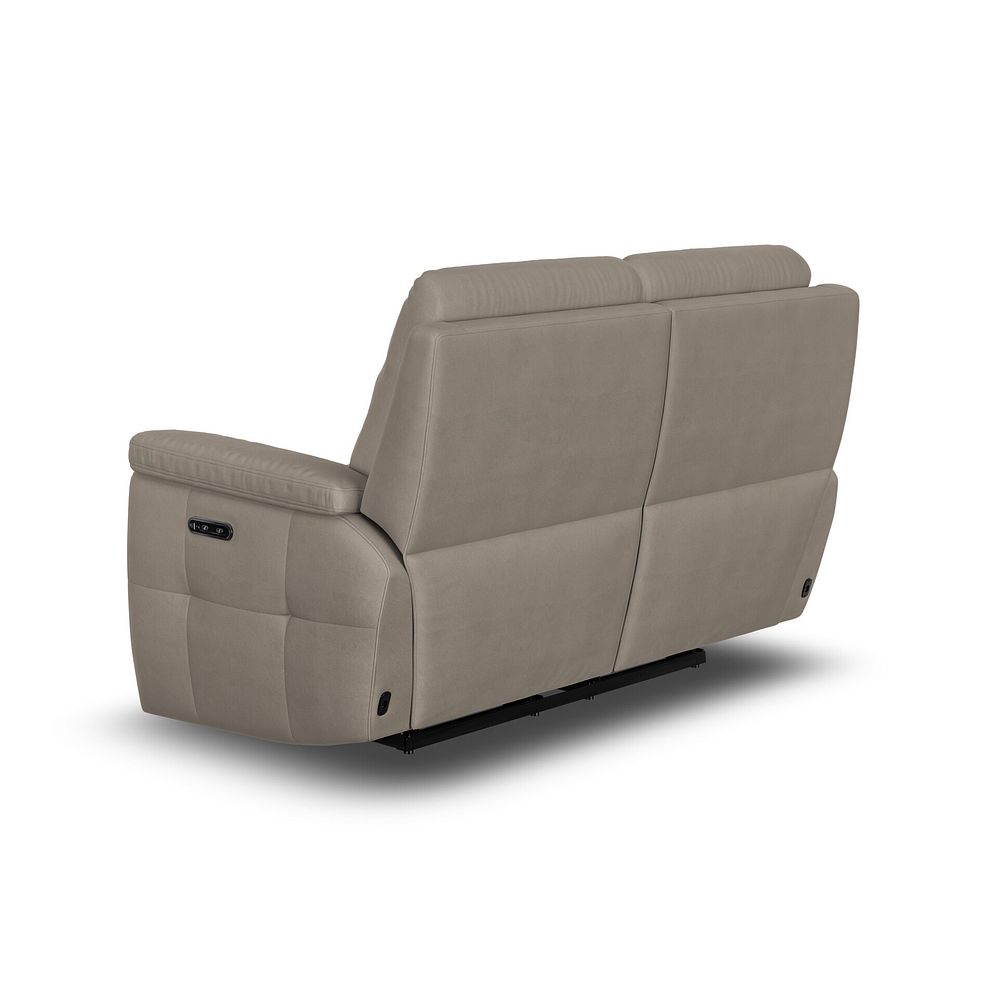 Dalton 2 Seater Electric Recliner Sofa in Bella Latte Fabric 6
