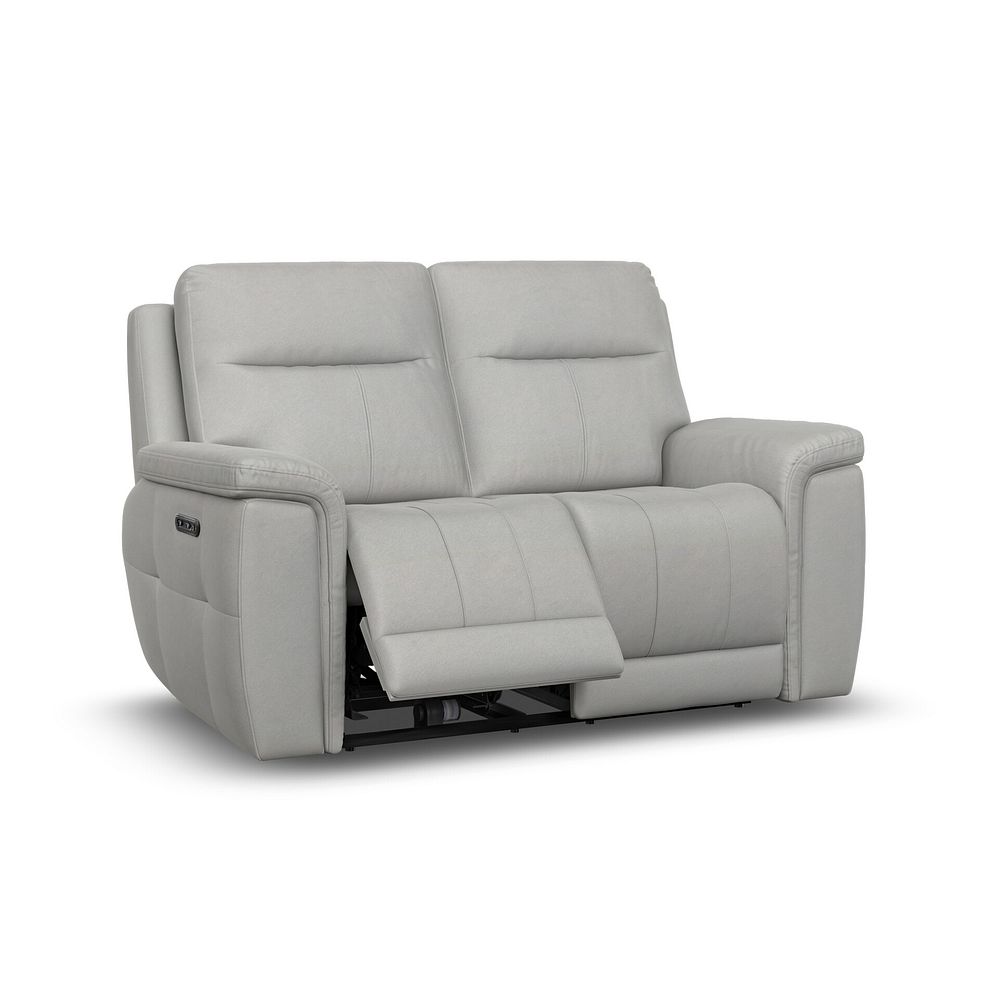 Dalton 2 Seater Electric Recliner Sofa in Bella Lead Grey Fabric 2