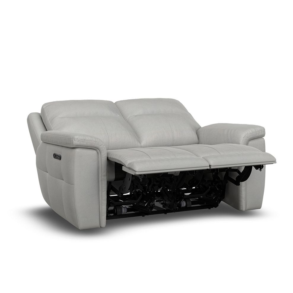 Dalton 2 Seater Electric Recliner Sofa in Bella Lead Grey Fabric 4