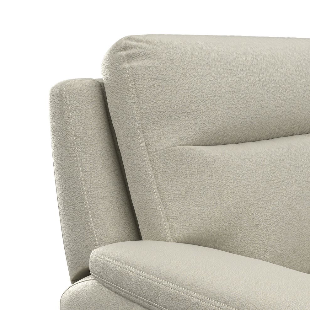 Dalton 2 Seater Electric Recliner Sofa in Bone China Leather 17