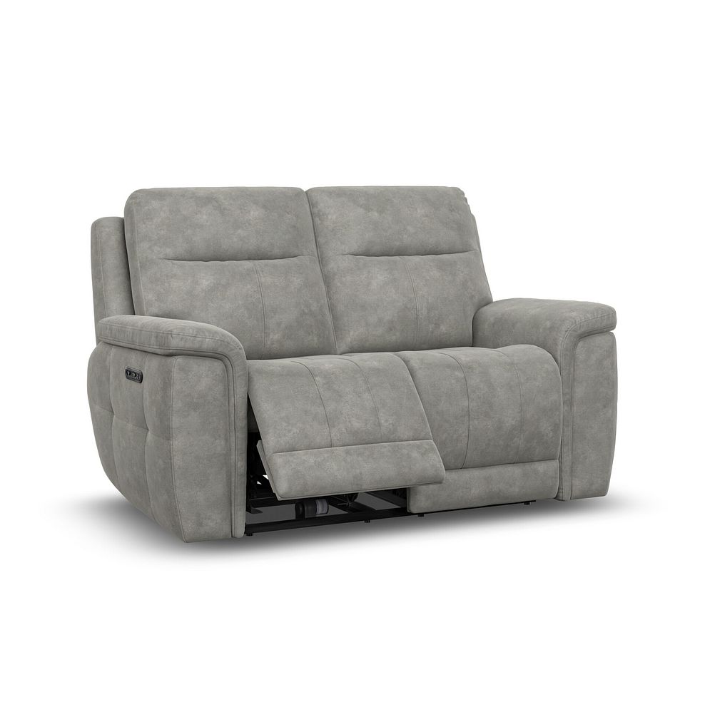 Dalton 2 Seater Electric Recliner Sofa in Dexter Stone Fabric 2