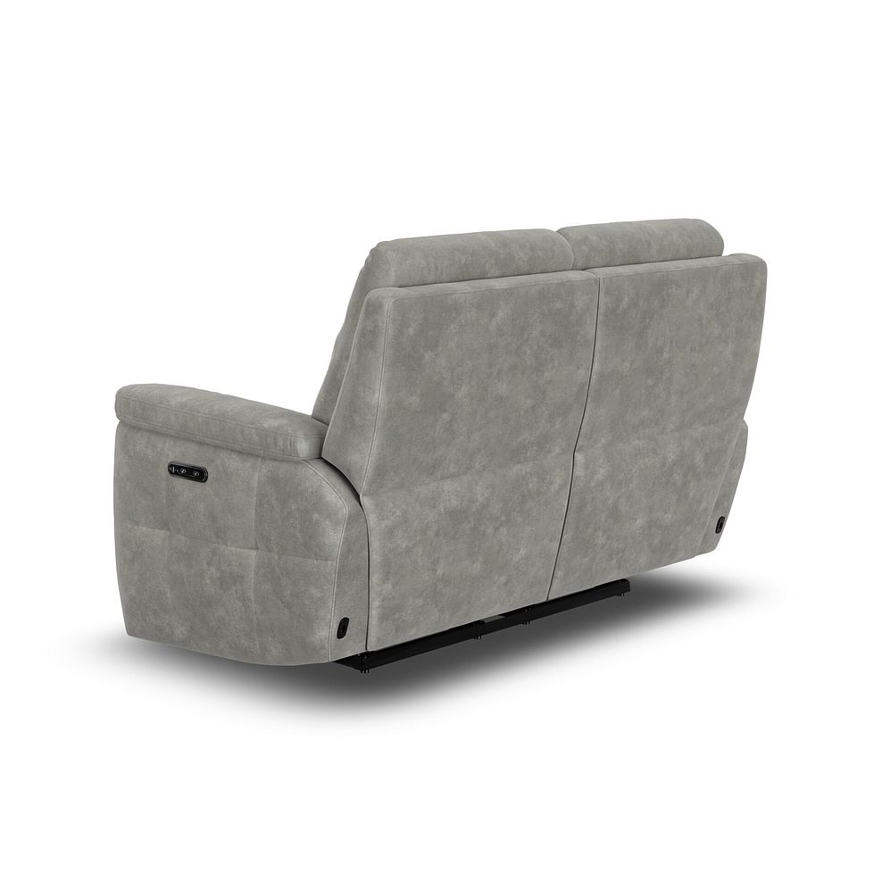 Dalton 2 Seater Electric Recliner Sofa in Dexter Stone Fabric 6