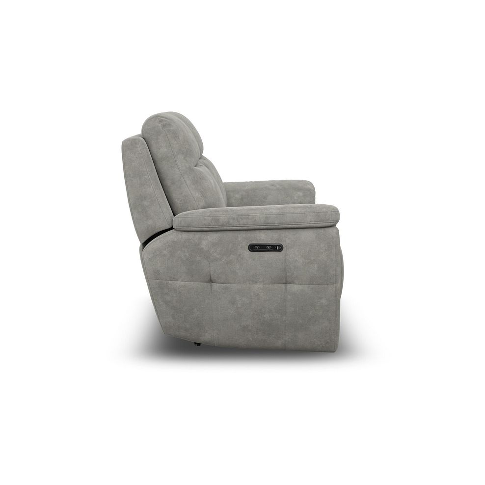 Dalton 2 Seater Electric Recliner Sofa in Dexter Stone Fabric 7