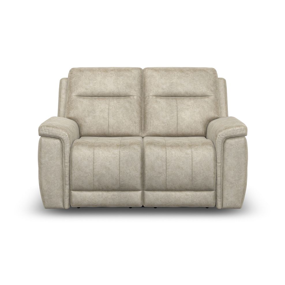 Dalton 2 Seater Electric Recliner Sofa in Marble Cream Fabric 5