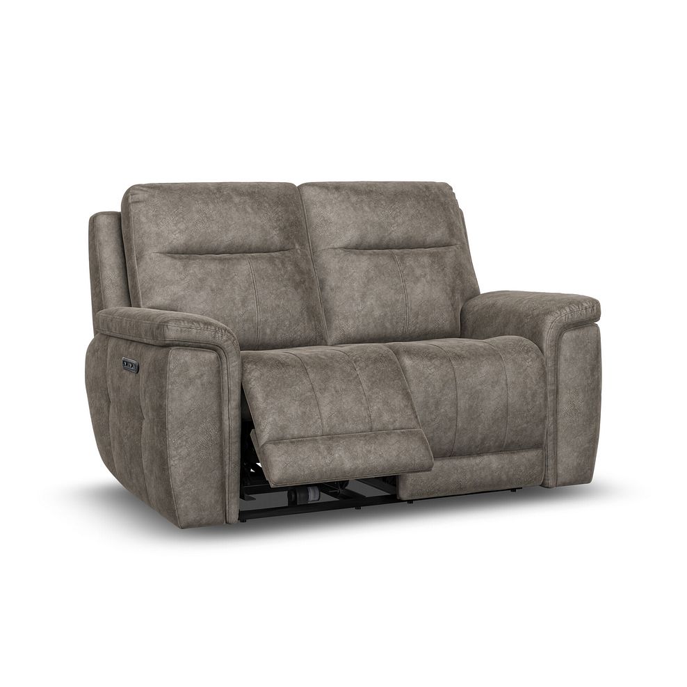 Dalton 2 Seater Electric Recliner Sofa in Marble Mink Fabric 2
