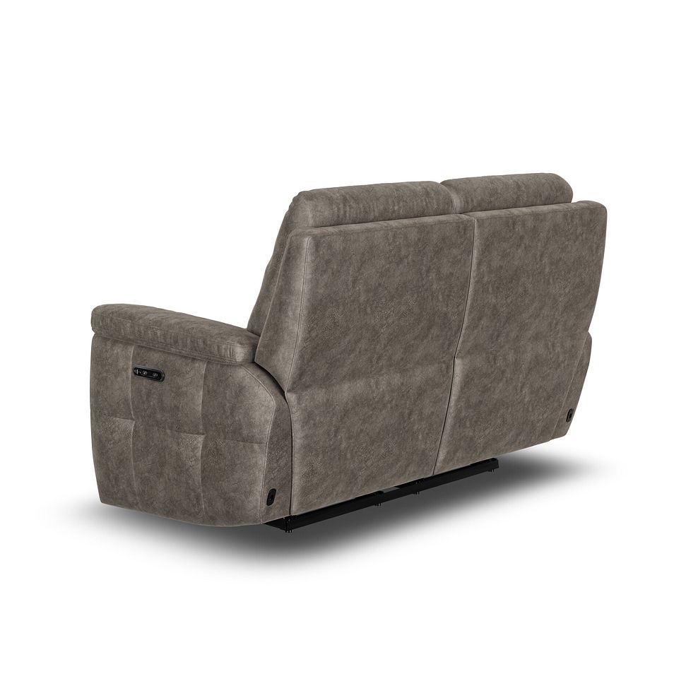 Dalton 2 Seater Electric Recliner Sofa in Marble Mink Fabric 6