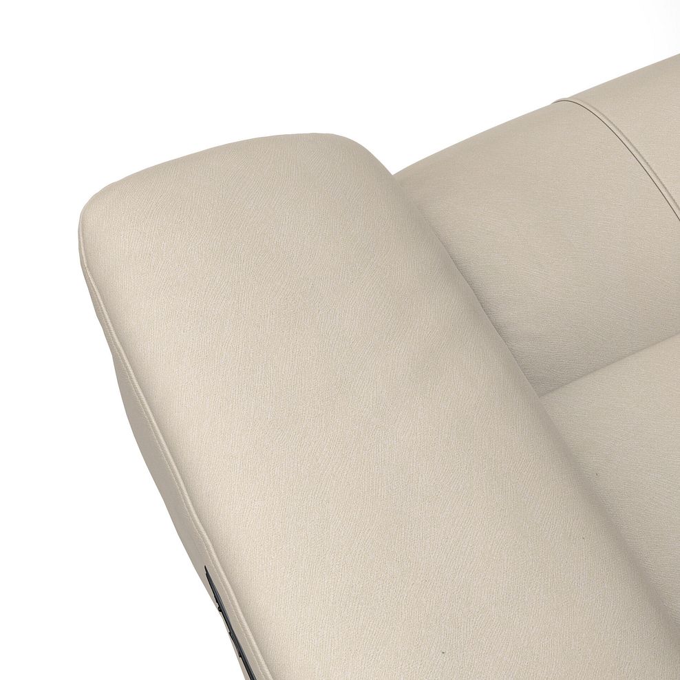 Dalton 2 Seater Electric Recliner Sofa with Power Headrests in Bella Barley White Fabric 15