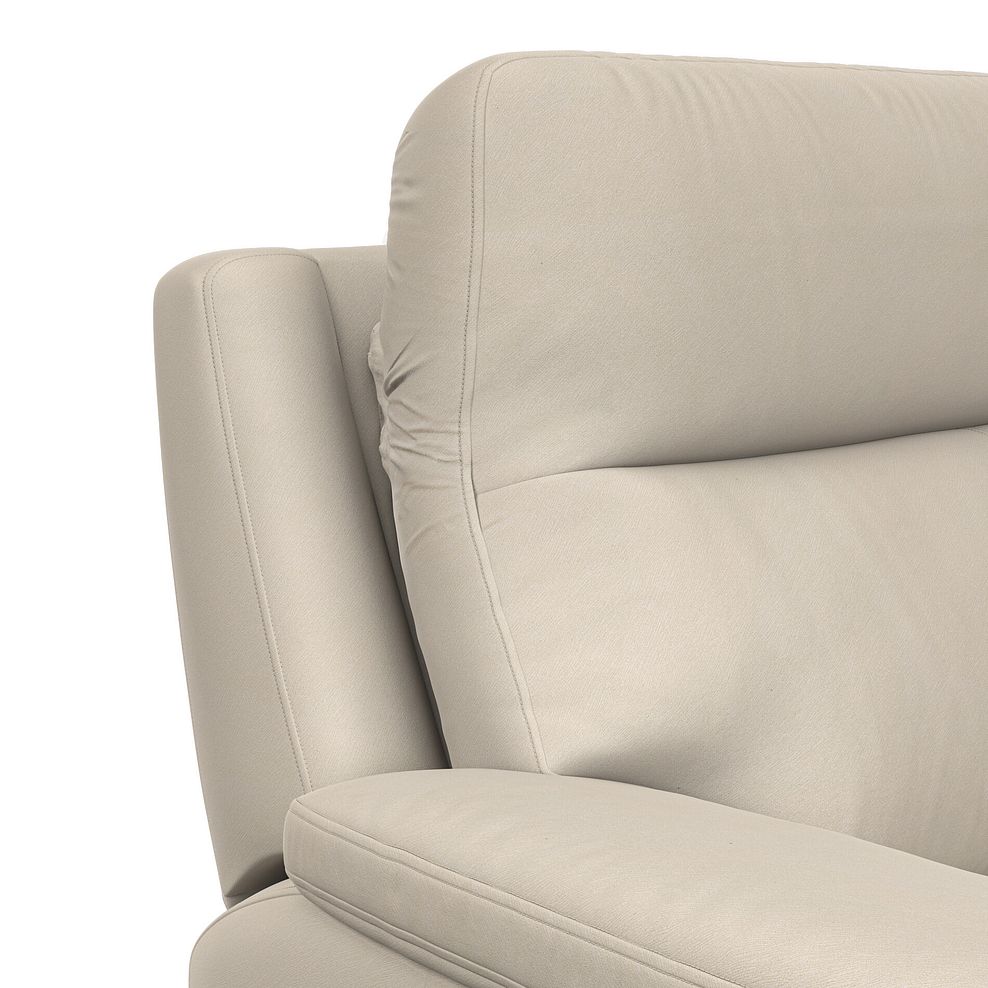 Dalton 2 Seater Electric Recliner Sofa with Power Headrests in Bella Barley White Fabric 19