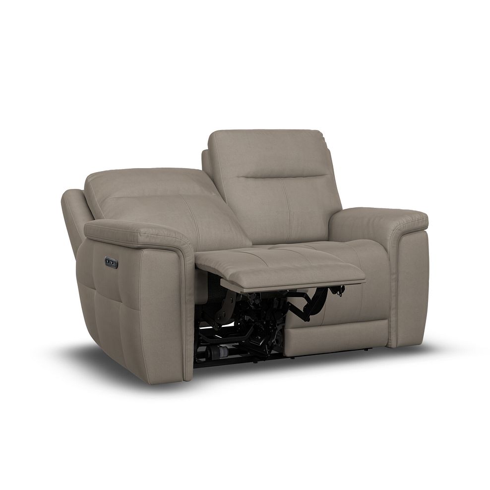Dalton 2 Seater Electric Recliner Sofa with Power Headrests in Bella Latte Fabric 5