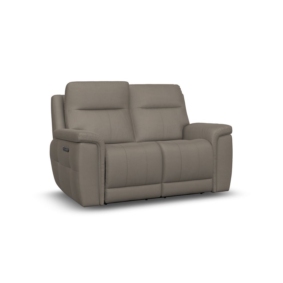 Dalton 2 Seater Electric Recliner Sofa with Power Headrests in Bella Latte Fabric 2