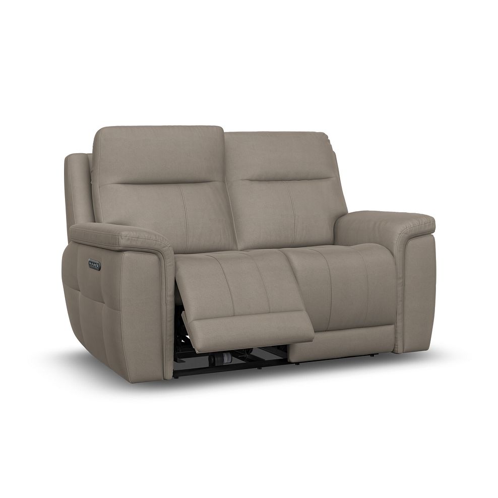 Dalton 2 Seater Electric Recliner Sofa with Power Headrests in Bella Latte Fabric 4