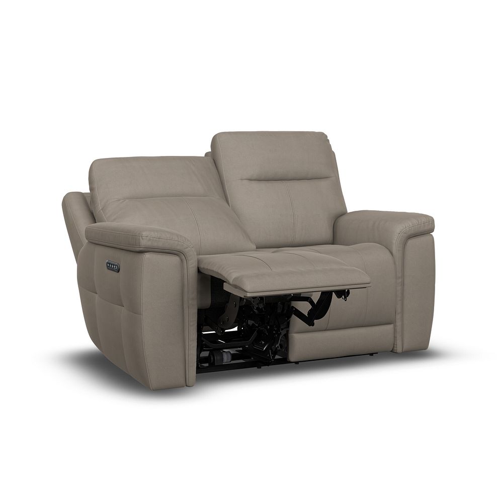 Dalton 2 Seater Electric Recliner Sofa with Power Headrests in Bella Latte Fabric 6