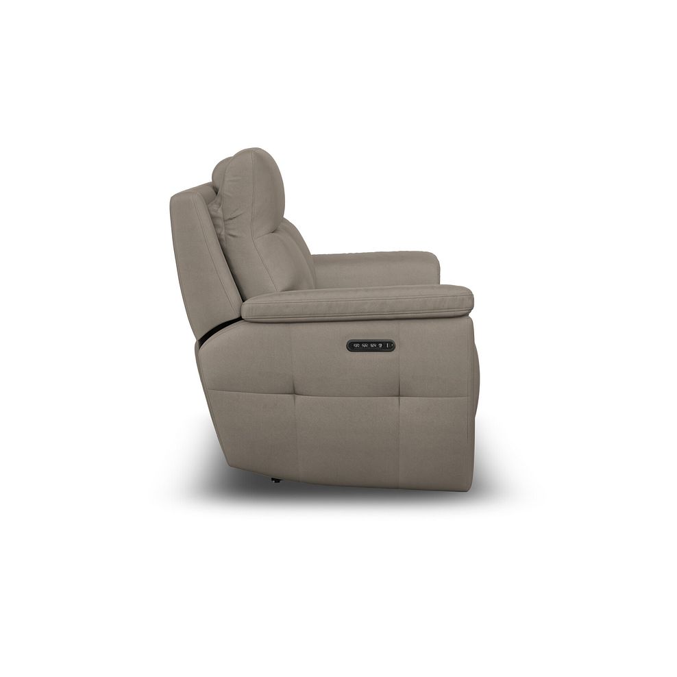 Dalton 2 Seater Electric Recliner Sofa with Power Headrests in Bella Latte Fabric 12