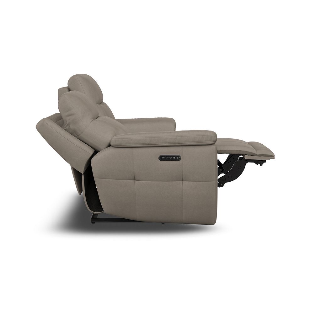 Dalton 2 Seater Electric Recliner Sofa with Power Headrests in Bella Latte Fabric 14