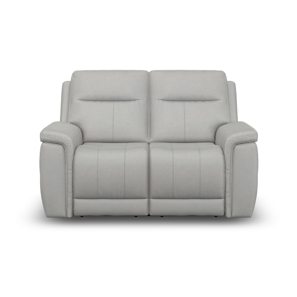 Dalton 2 Seater Electric Recliner Sofa with Power Headrests in Bella Lead Grey Fabric 9