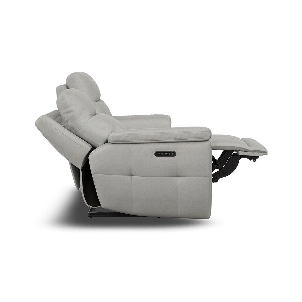 Dalton 2 Seater Electric Recliner Sofa with Power Headrests in Bella Lead Grey Fabric 14