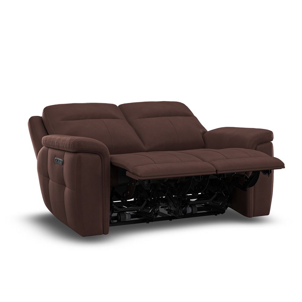 Dalton 2 Seater Electric Recliner Sofa with Power Headrests in Chestnut Leather 7
