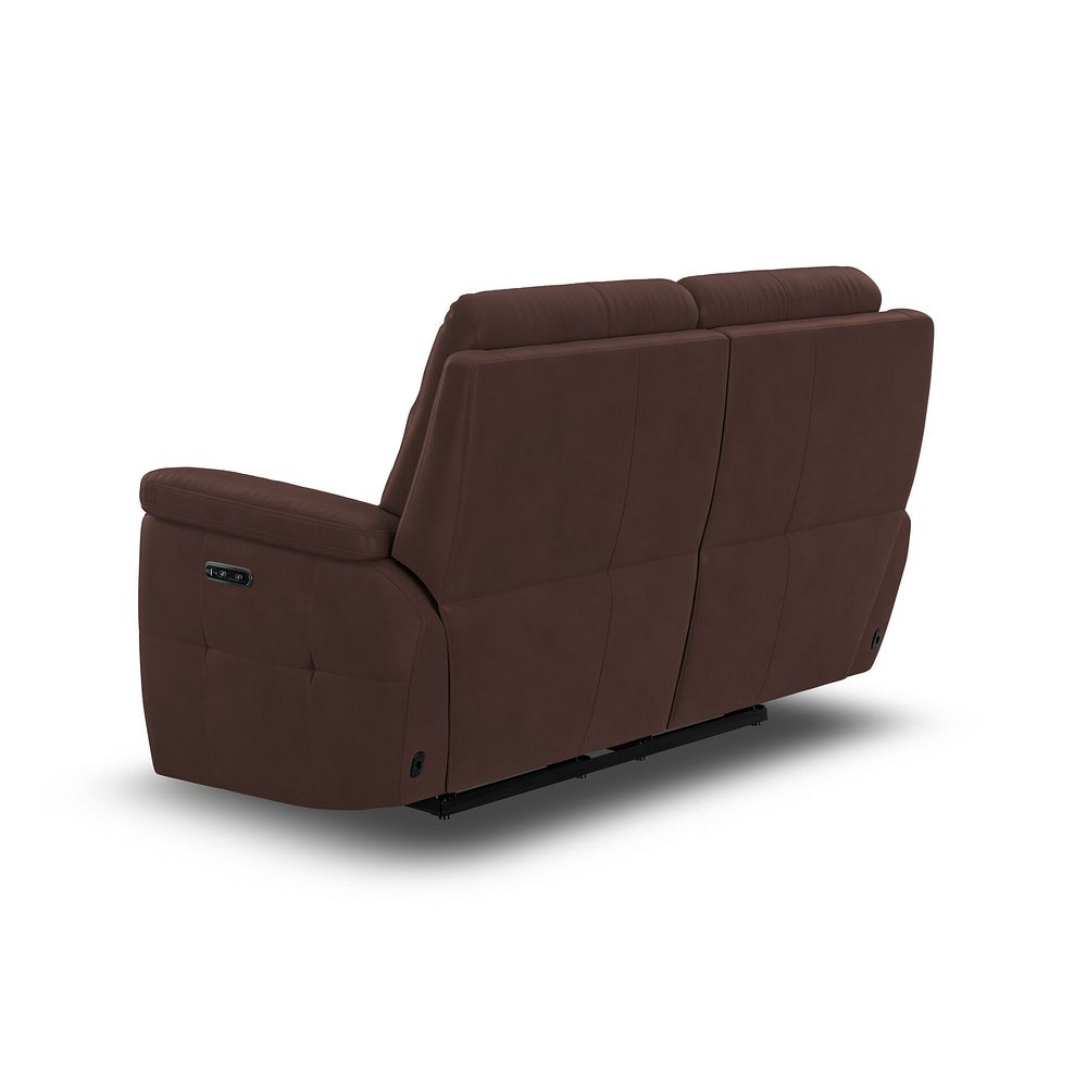 Dalton 2 Seater Electric Recliner Sofa with Power Headrests in Chestnut Leather 10