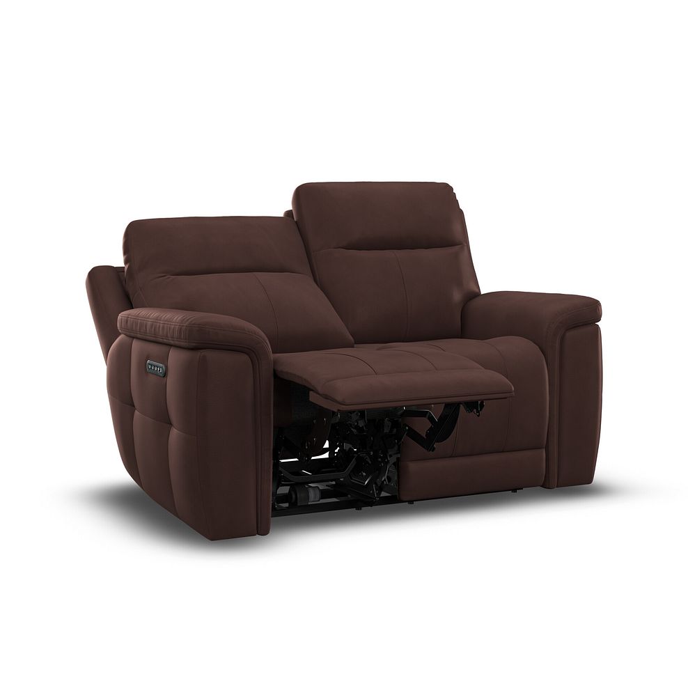 Dalton 2 Seater Electric Recliner Sofa with Power Headrests in Chestnut Leather 6