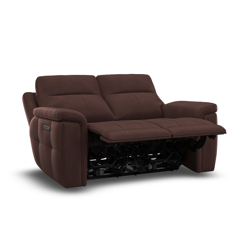 Dalton 2 Seater Electric Recliner Sofa with Power Headrests in Chestnut Leather 8