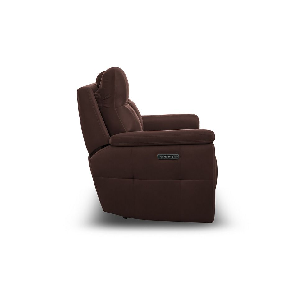 Dalton 2 Seater Electric Recliner Sofa with Power Headrests in Chestnut Leather 12