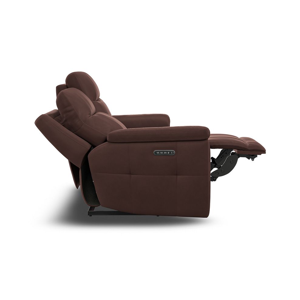 Dalton 2 Seater Electric Recliner Sofa with Power Headrests in Chestnut Leather 14