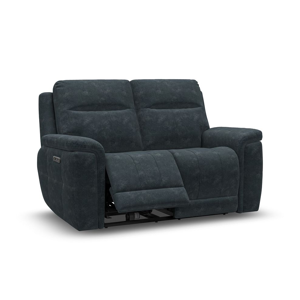 Dalton 2 Seater Electric Recliner Sofa with Power Headrests in Dexter Shadow Fabric 3