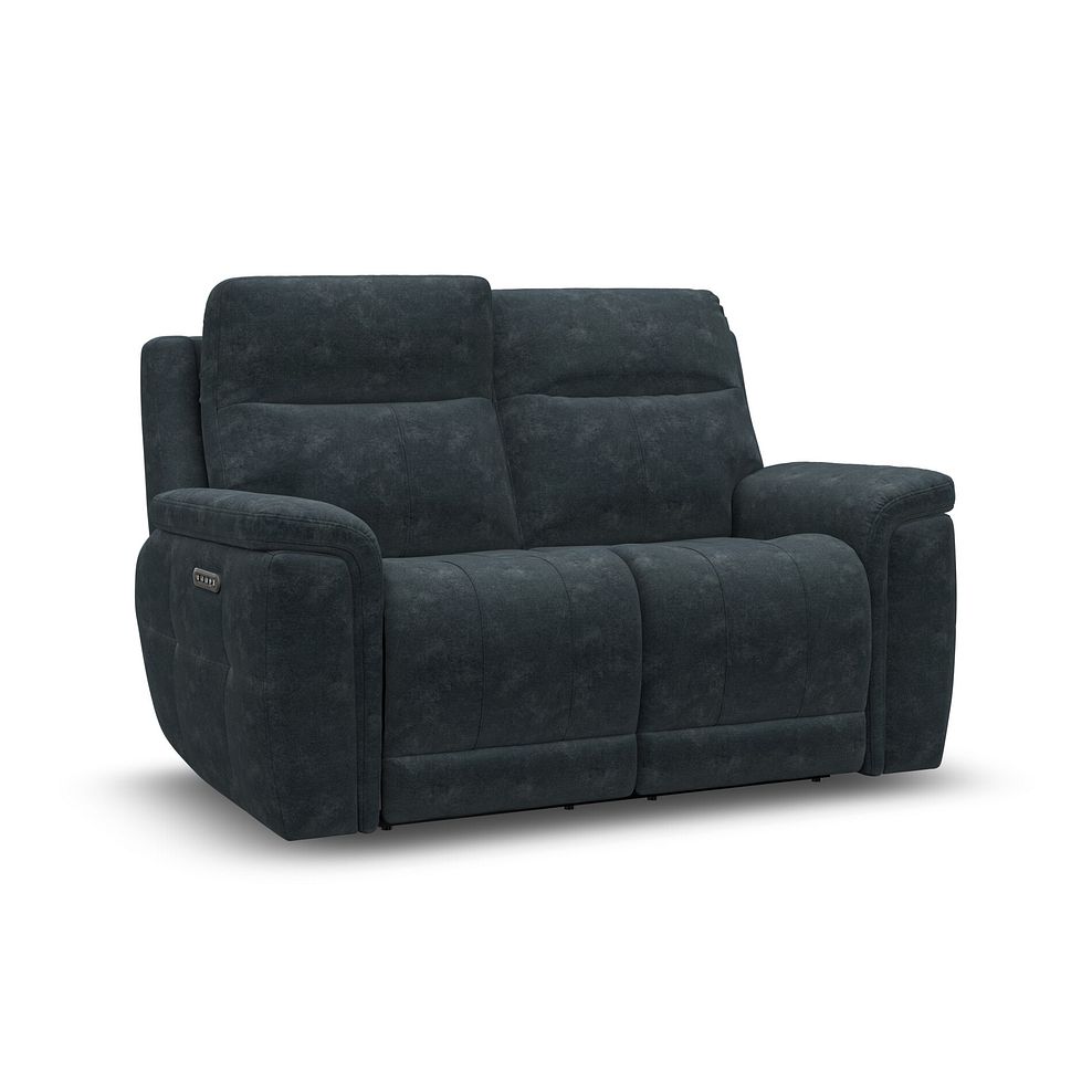 Dalton 2 Seater Electric Recliner Sofa with Power Headrests in Dexter Shadow Fabric 2