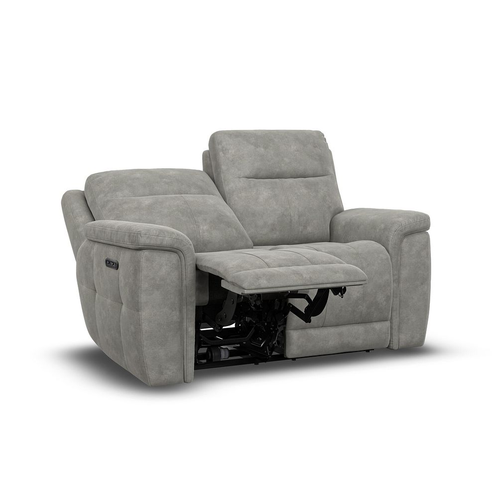 Dalton 2 Seater Electric Recliner Sofa with Power Headrests in Dexter Stone Fabric 5