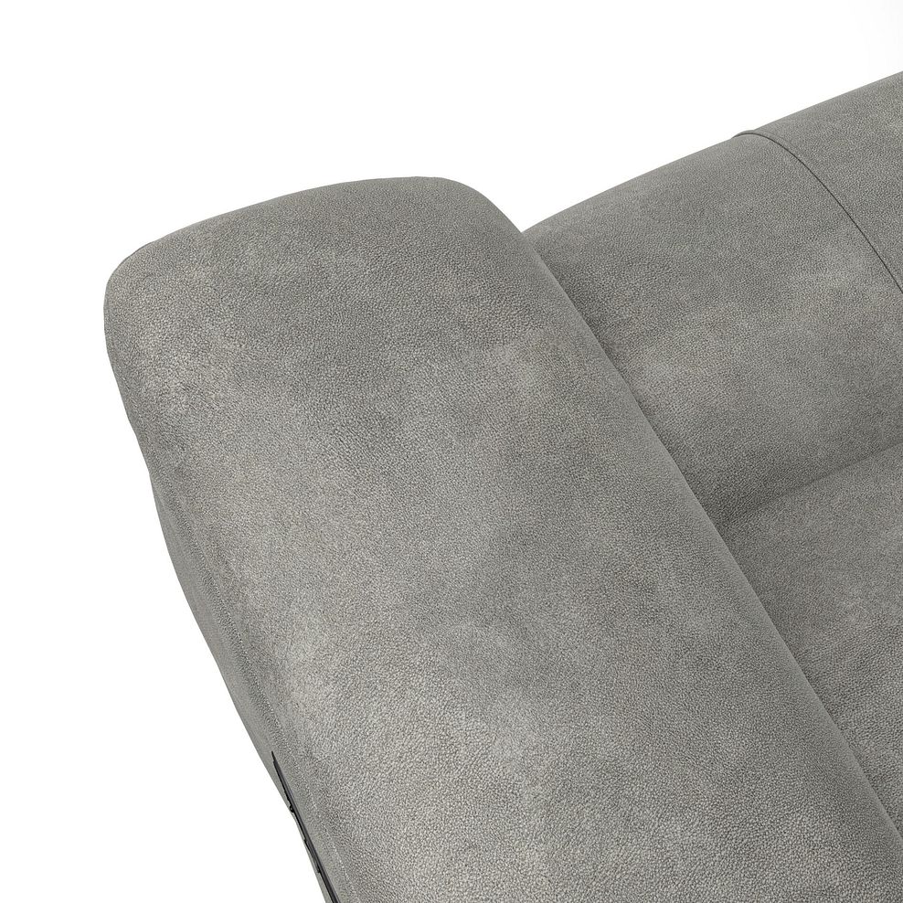 Dalton 2 Seater Electric Recliner Sofa with Power Headrests in Dexter Stone Fabric 15