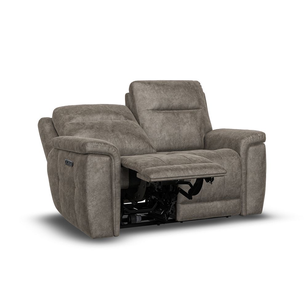 Dalton 2 Seater Electric Recliner Sofa with Power Headrests in Marble Mink Fabric 5