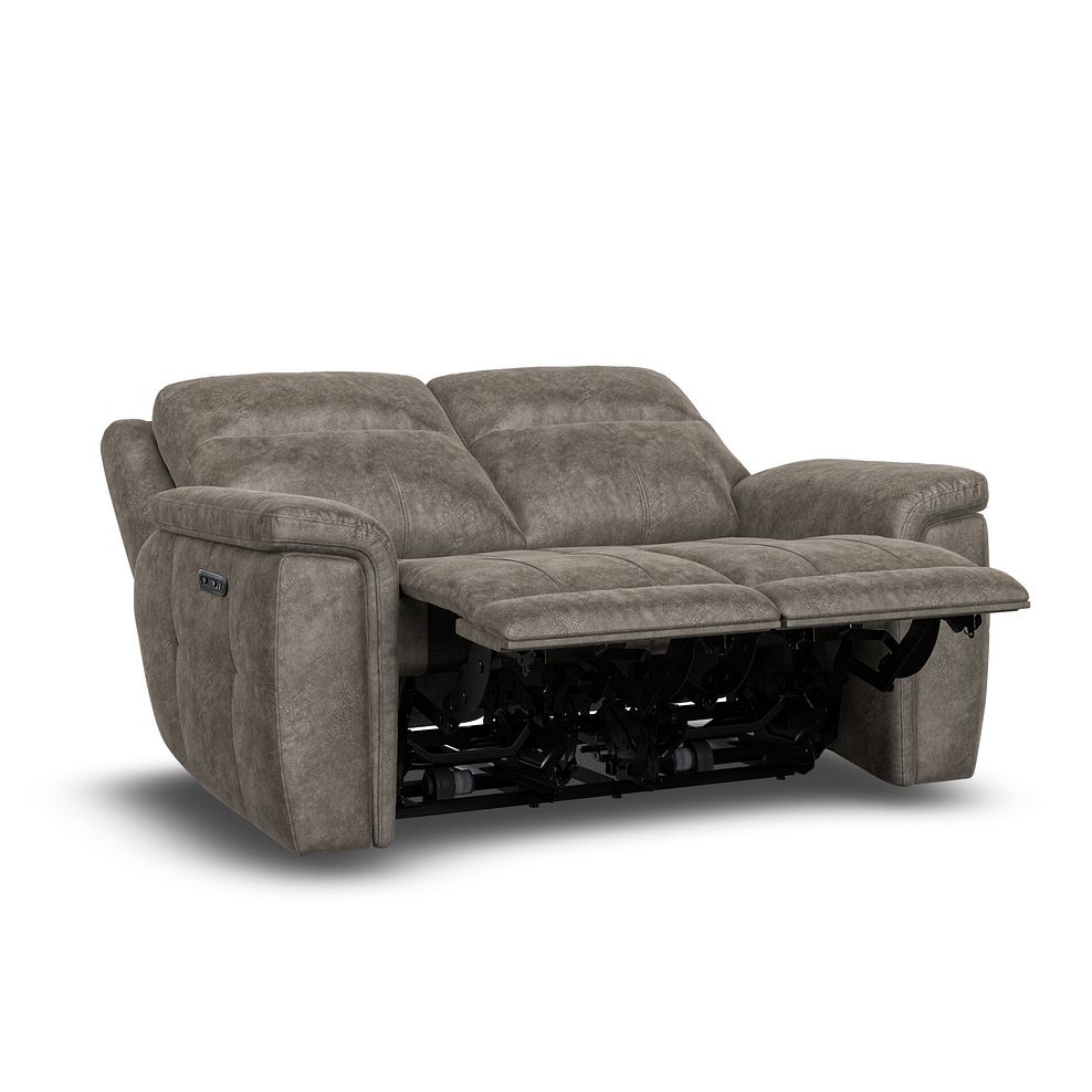 Dalton 2 Seater Electric Recliner Sofa with Power Headrests in Marble Mink Fabric 7
