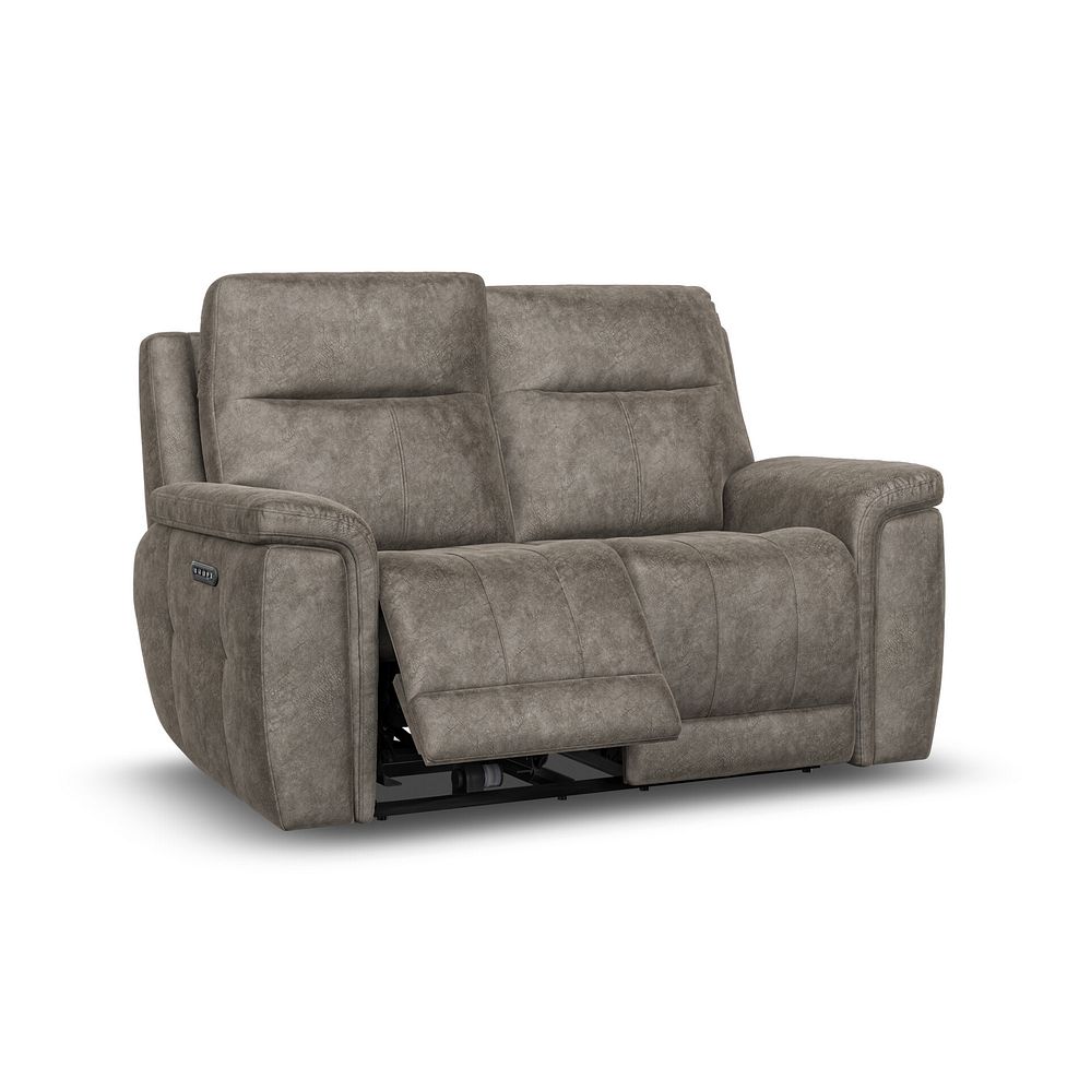 Dalton 2 Seater Electric Recliner Sofa with Power Headrests in Marble Mink Fabric 4