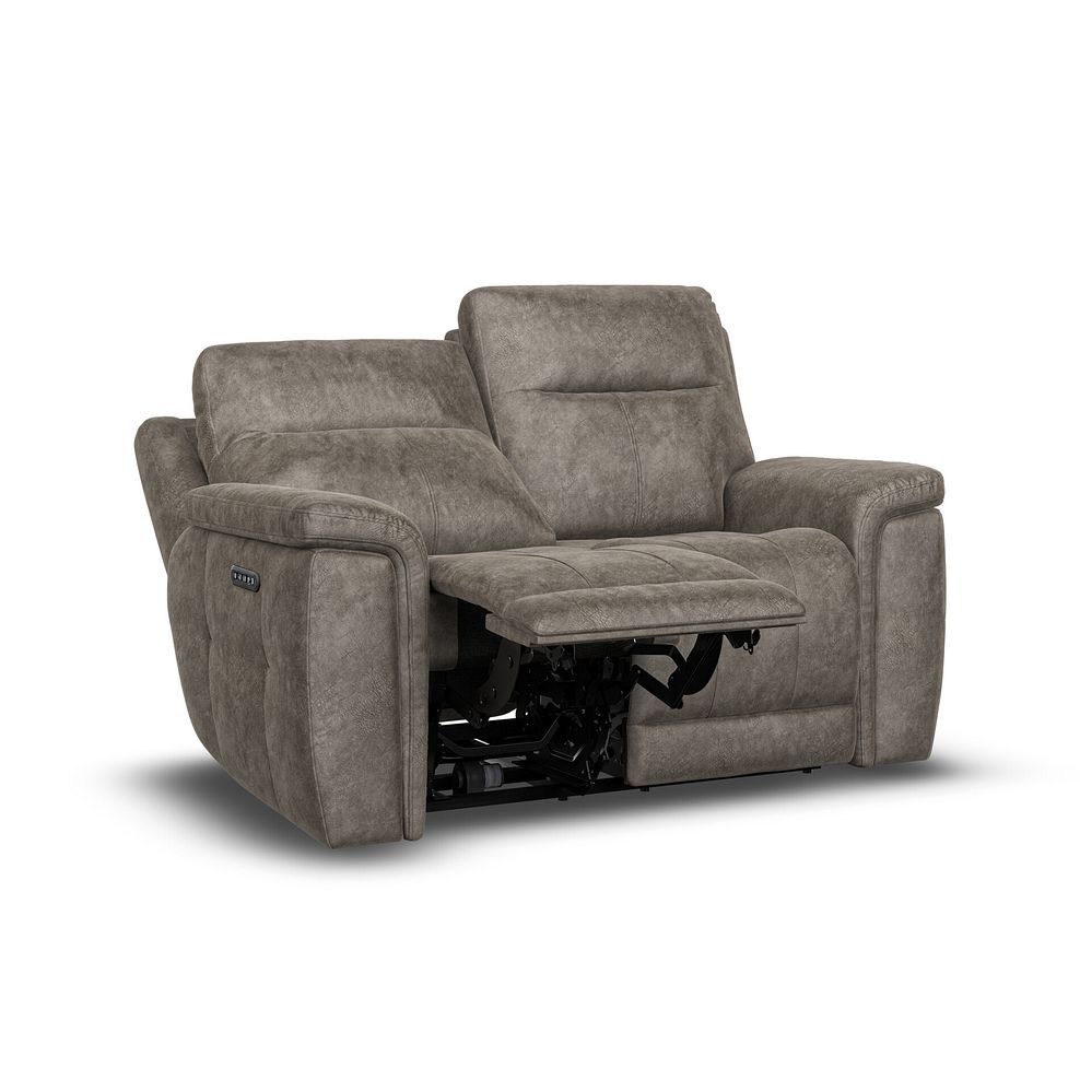 Dalton 2 Seater Electric Recliner Sofa with Power Headrests in Marble Mink Fabric 6