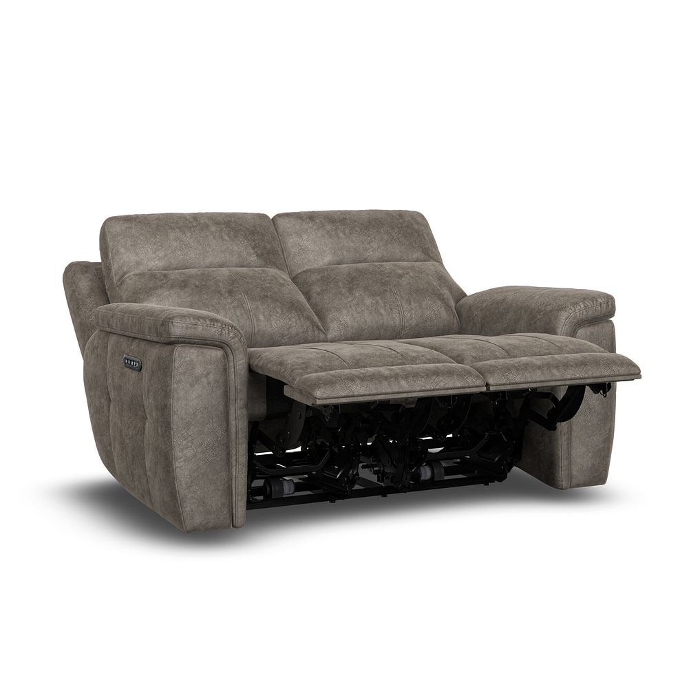 Dalton 2 Seater Electric Recliner Sofa with Power Headrests in Marble Mink Fabric 8