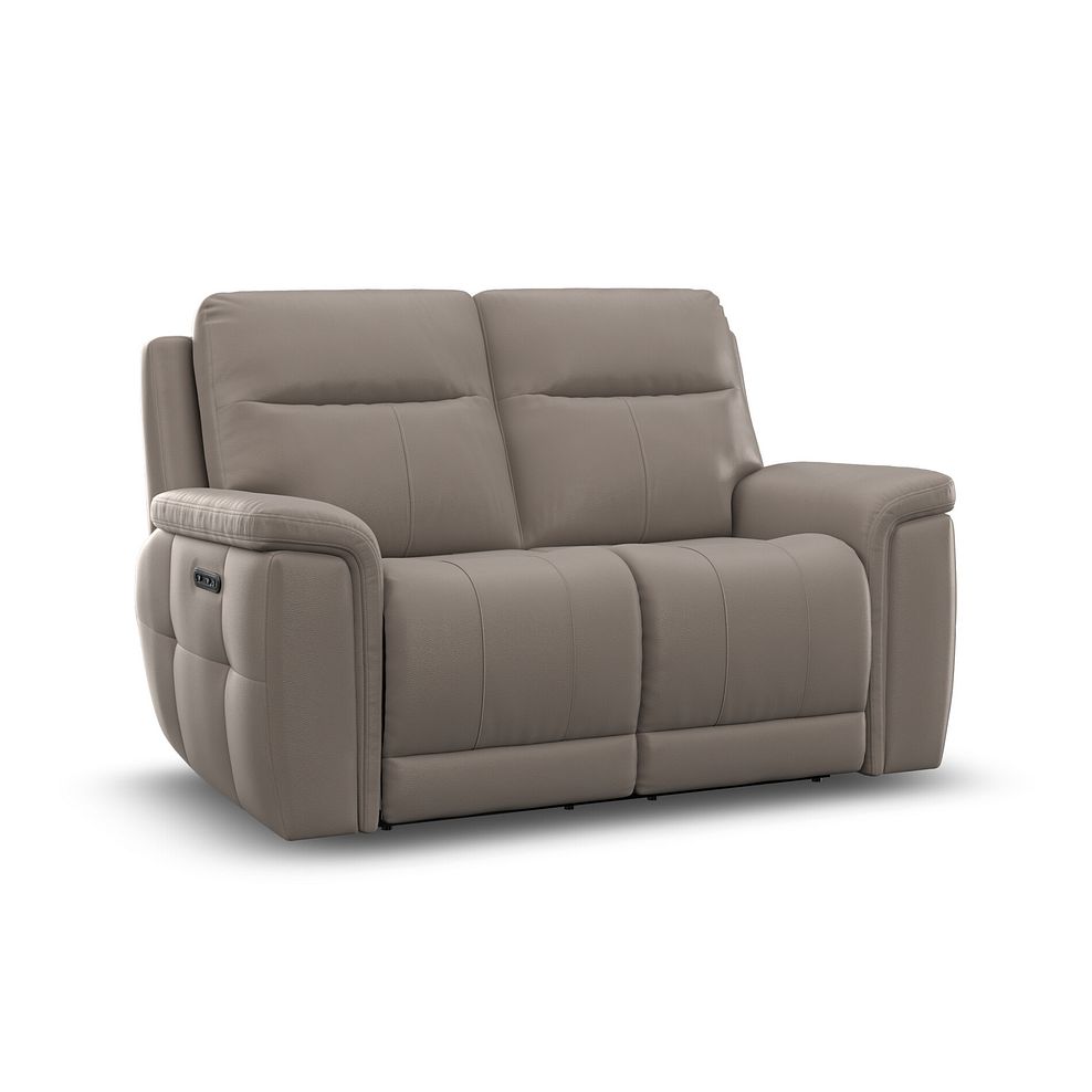 Dalton 2 Seater Electric Recliner Sofa with Power Headrests in Oyster Leather 1