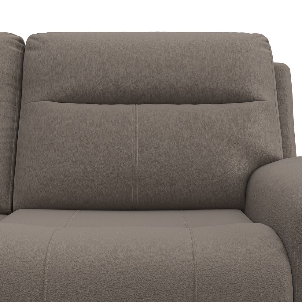 Dalton 2 Seater Electric Recliner Sofa with Power Headrests in Oyster Leather 19