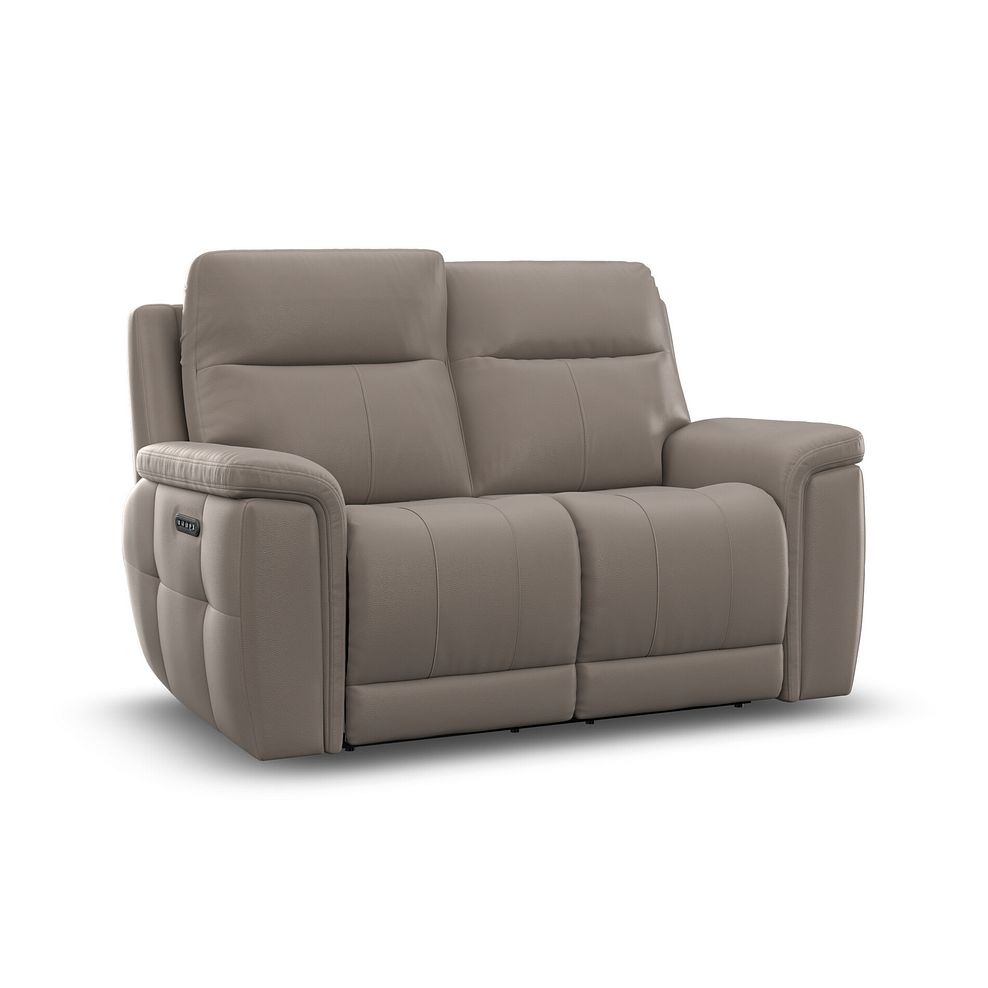 Dalton 2 Seater Electric Recliner Sofa with Power Headrests in Oyster Leather 2