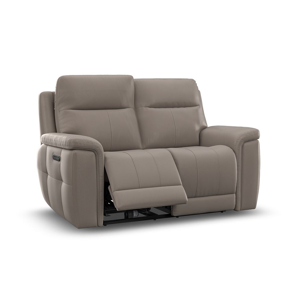 Dalton 2 Seater Electric Recliner Sofa with Power Headrests in Oyster Leather 4