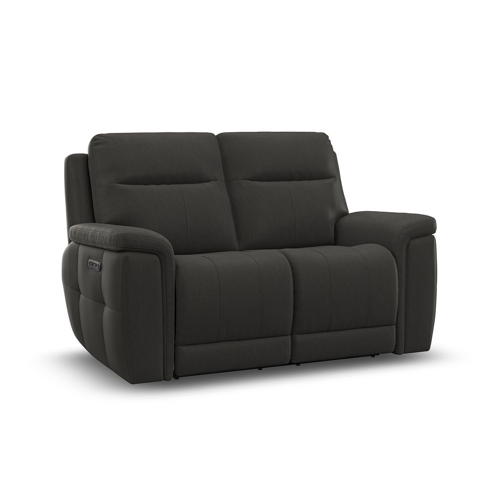 Dalton 2 Seater Electric Recliner Sofa with Power Headrests in Storm Leather 1
