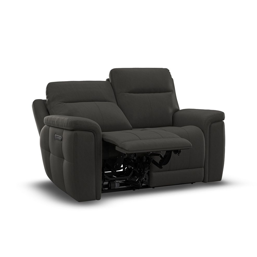 Dalton 2 Seater Electric Recliner Sofa with Power Headrests in Storm Leather 6
