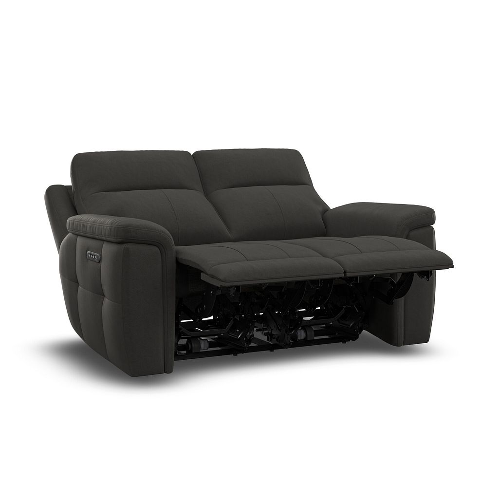 Dalton 2 Seater Electric Recliner Sofa with Power Headrests in Storm Leather 8