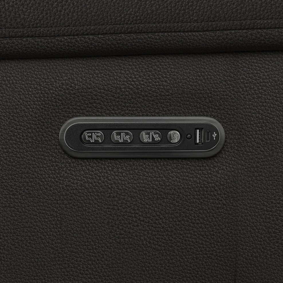 Dalton 2 Seater Electric Recliner Sofa with Power Headrests in Storm Leather 15