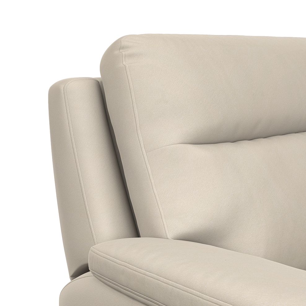 Dalton 3 Seater Electric Recliner Sofa in Bella Barley White Fabric 12