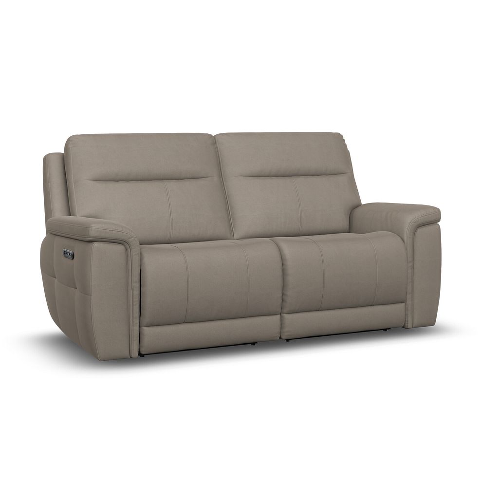 Dalton 3 Seater Electric Recliner Sofa in Bella Latte Fabric 5