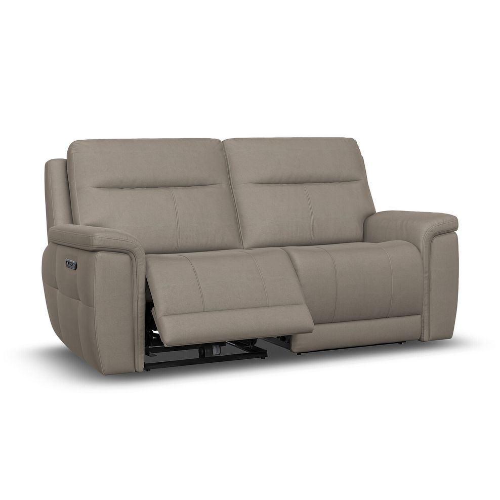 Dalton 3 Seater Electric Recliner Sofa in Bella Latte Fabric 6