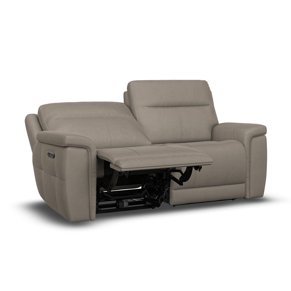 Dalton 3 Seater Electric Recliner Sofa in Bella Latte Fabric 7