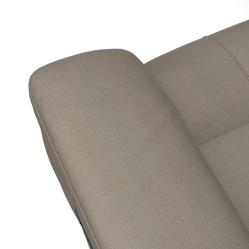 Dalton 3 Seater Electric Recliner Sofa in Bella Latte Fabric 15